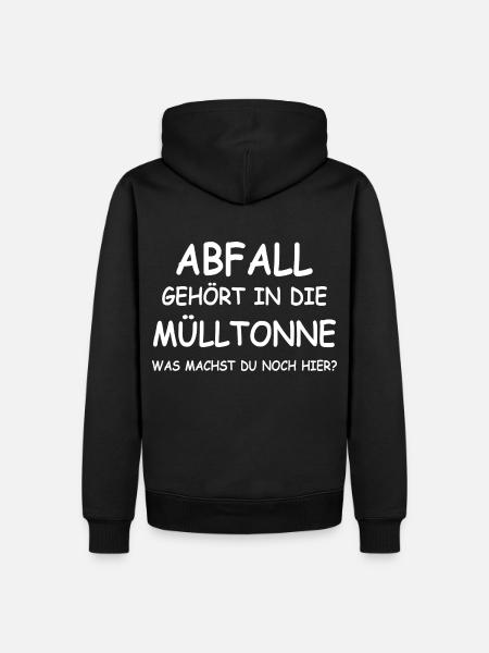 Lustige Sprüche - Männer Premium Bio Hoodie - Schwarz