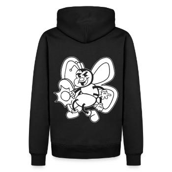 Table Tennis Bee Ping-Pong Outfit Bees - Sweat à capuche Premium bio Homme - noir - Dos - Nico (187cm)
