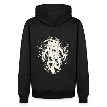 Diving Scuba Cave Diving Certification - Men’s Premium Organic Hoodie - black - Back - Nico (187cm)