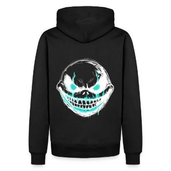 Attention vif - créature monstre - Sweat à capuche Premium bio Homme - noir - Dos - Nico (187cm)