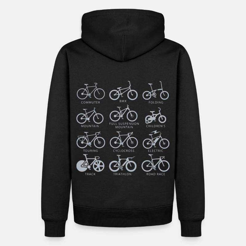 Vélos velos velos velo cycliste cyclisme - Sweat à capuche Premium bio Homme - noir