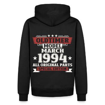 30th Birthday Classic Car March Vintage 1994 - Men’s Premium Organic Hoodie - black - Back - Nico (187cm)