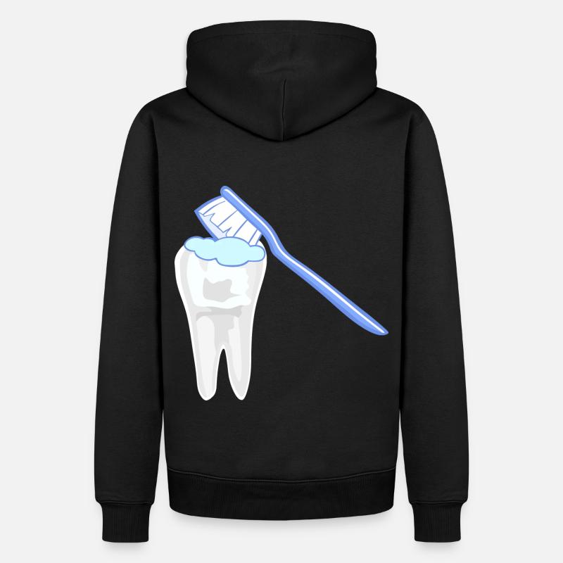 Icône de nettoyage difficile - Sweat à capuche Premium bio Homme - noir
