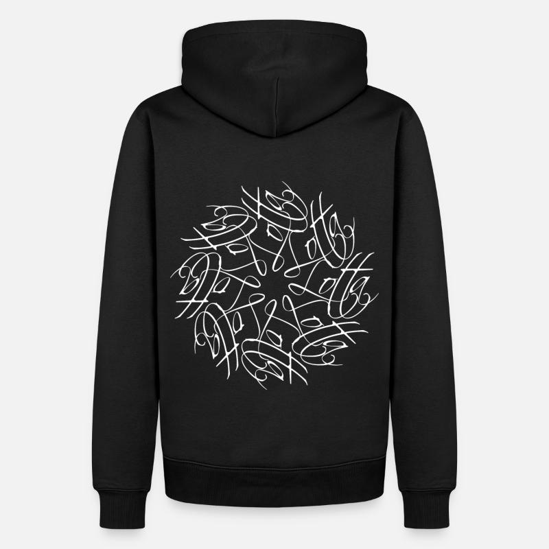 Lotta Nom Mandala - Sweat à capuche Premium bio Homme - noir
