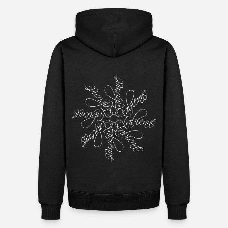 Fabienne Name Namensmandala - Männer Premium Bio Hoodie - Schwarz