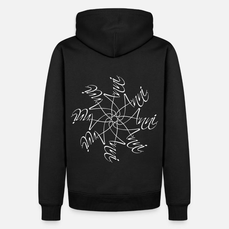Anni Nom Nom Mandala - Sweat à capuche Premium bio Homme - noir