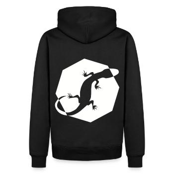 reptile - Sweat à capuche Premium bio Homme - noir - Dos - Nico (187cm)
