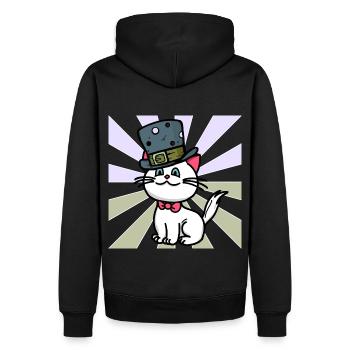 Joyeux anniversaire Félicitations Cat Cats Child - Sweat à capuche Premium bio Homme - noir - Dos - Nico (187cm)