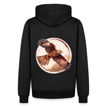 Red kite bird of prey - Men’s Premium Organic Hoodie - black - Back - Nico (187cm)