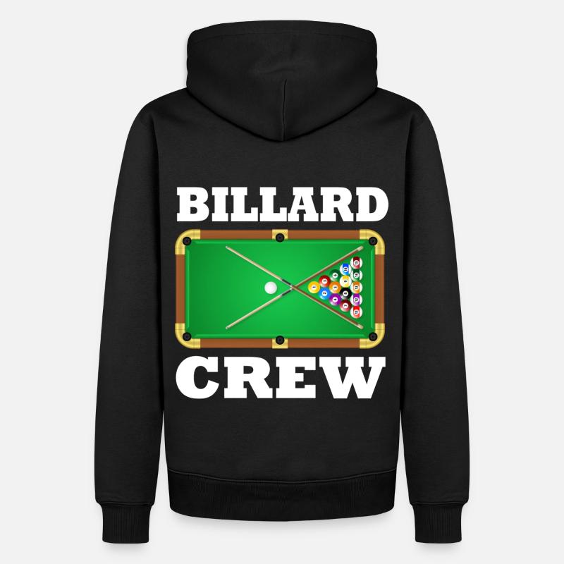 Équipage de billard - Sweat à capuche Premium bio Homme - noir