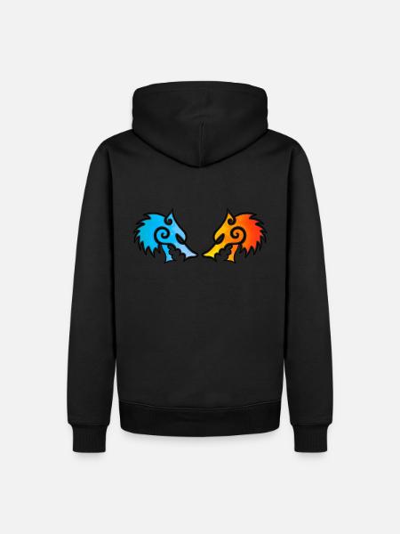 Nördliche Wölfe Fenrir - Männer Premium Bio Hoodie - 
