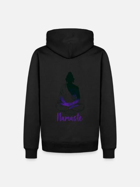 Buddha-Yoga-Zen-Kunst - Männer Premium Bio Hoodie - 