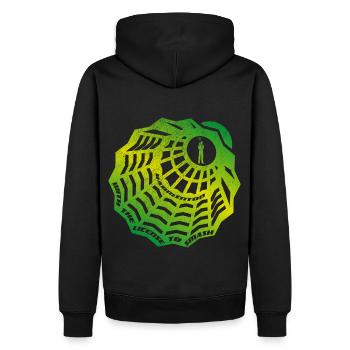 Badminton (License-To-Smash-Edition) - Sweat à capuche Premium bio Homme - noir - Dos - Nico (187cm)