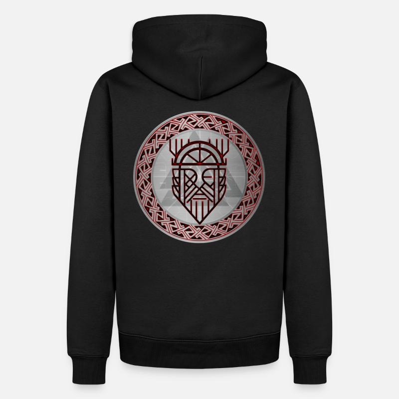 Valknut Vikings Odin Thor Keltische Symbole Pagan - Männer Premium Bio Hoodie - Schwarz