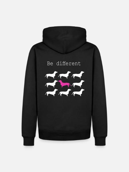 Hunde Motiv - Männer Premium Bio Hoodie - Schwarz
