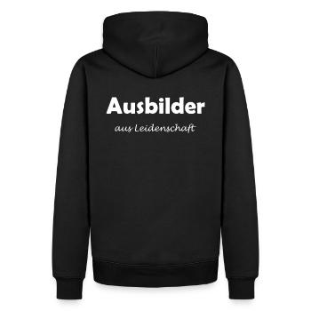 Ausbilder Geschenk - Männer Premium Bio Hoodie - Schwarz - Hinten - Nico (187cm)