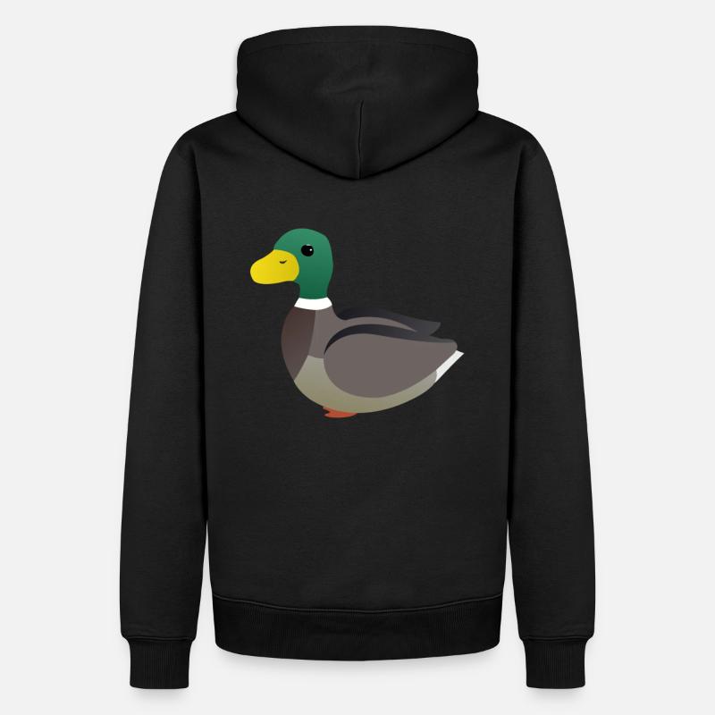 Enfants mignons de canard - Sweat à capuche Premium bio Homme - noir