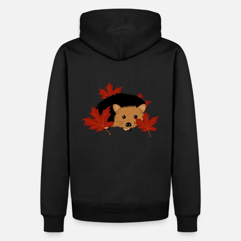 Herbst - Männer Premium Bio Hoodie - Schwarz
