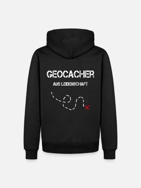 Geocacher Geocaching - Männer Premium Bio Hoodie - Schwarz
