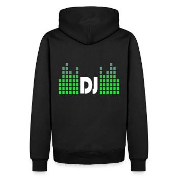 DJ Music Beat Disco - Men’s Premium Organic Hoodie - black - Back - Nico (187cm)