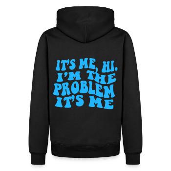 C’est moi Salut je suis le problème - Sweat à capuche Premium bio Homme - noir - Dos - Nico (187cm)