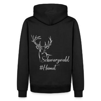Schwarzwald #heimat - Männer Premium Bio Hoodie - Schwarz - Hinten - Nico (187cm)