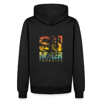 Summer Paradise - Sweat à capuche Premium bio Homme - noir - Dos - Nico (187cm)