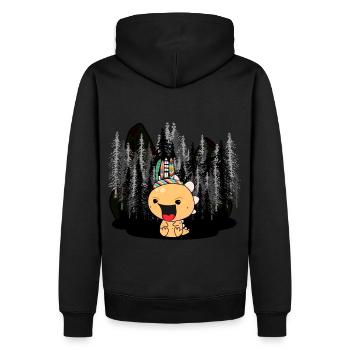 Dragon Dino Enfants Bébé Fantaisie - Sweat à capuche Premium bio Homme - noir - Dos - Nico (187cm)