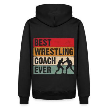Meilleur entraîneur de lutte de tous les temps - Sweat à capuche Premium bio Homme - noir - Dos - Nico (187cm)