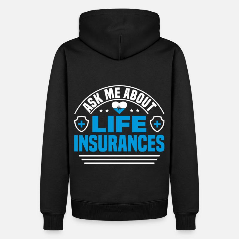 Vendeur d’assurance Agent d’assurance - Sweat à capuche Premium bio Homme - noir