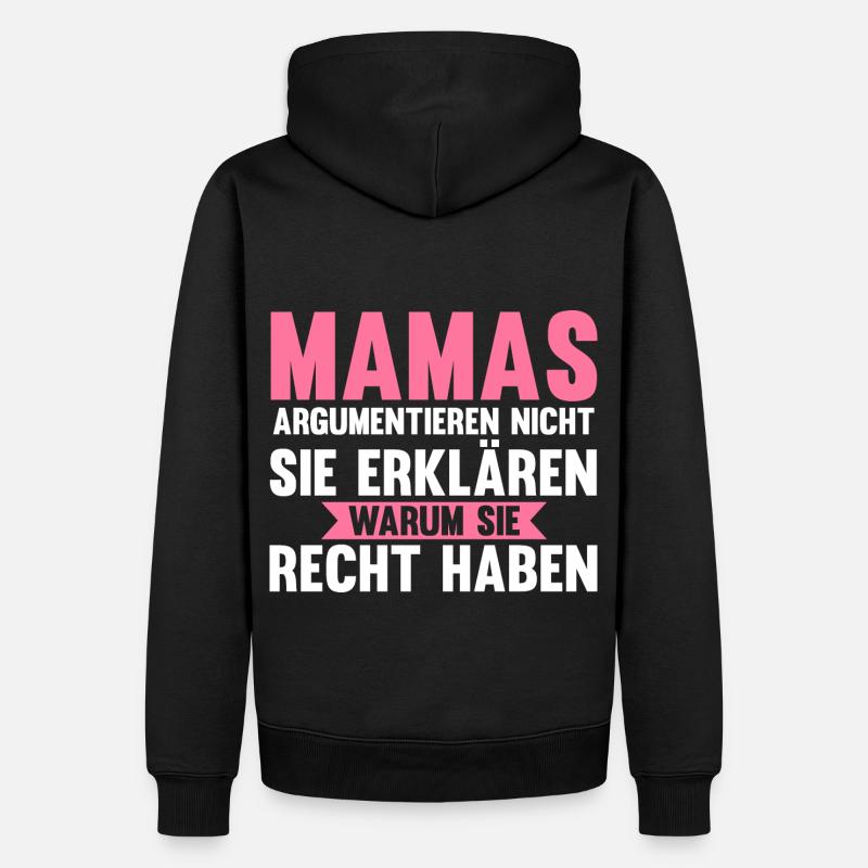 Mutter Mama - Männer Premium Bio Hoodie - Schwarz