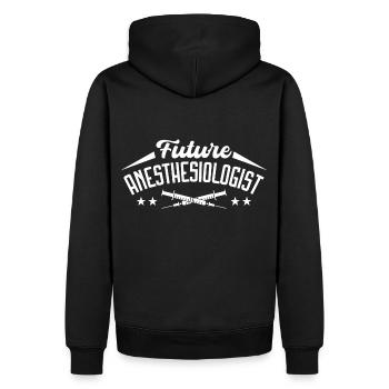 Anesthesia Anesthesia Technician Anesthesiologist - Men’s Premium Organic Hoodie - black - Back - Nico (187cm)