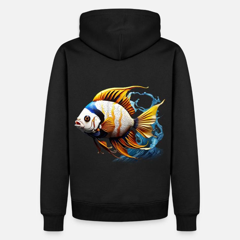 Angelfish - Sweat à capuche Premium bio Homme - noir