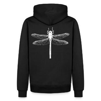 Dragonfly - Men’s Premium Organic Hoodie - black - Back - Nico (187cm)