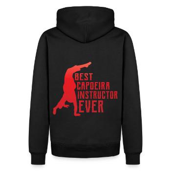 Bester Capoeira-Instruktor aller Zeiten - Männer Premium Bio Hoodie - Schwarz - Hinten - Nico (187cm)