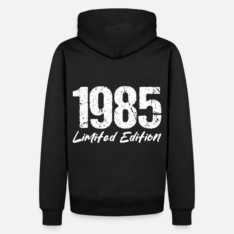Vintage 1985 Édition Limitée 1985 - Sweat à capuche Premium bio Homme - noir