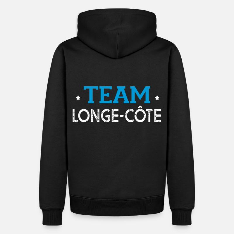 team longe côte longe cote - Sweat à capuche Premium bio Homme - noir