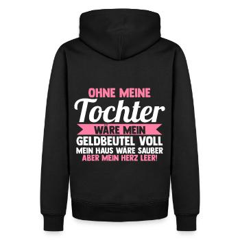 Mutter Mama - Männer Premium Bio Hoodie - Schwarz - Hinten - Nico (187cm)