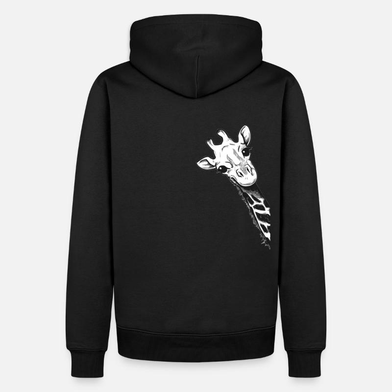Giraffe - Sweat à capuche Premium bio Homme - noir