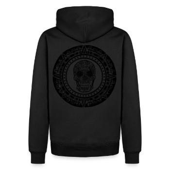 L'Illumination - Sweat à capuche Premium bio Homme - noir - Dos - Nico (187cm)