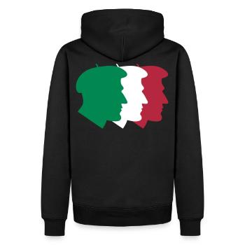 Basque people - Men’s Premium Organic Hoodie - black - Back - Nico (187cm)