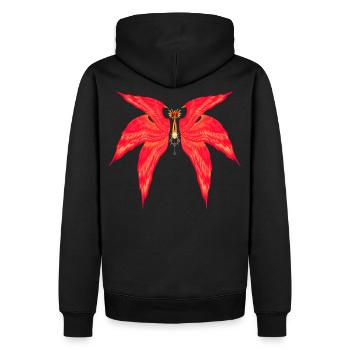 Kingdom Hearts - Leas Flammenbefreierflügel - Männer Premium Bio Hoodie - Schwarz - Hinten - Nico (187cm)