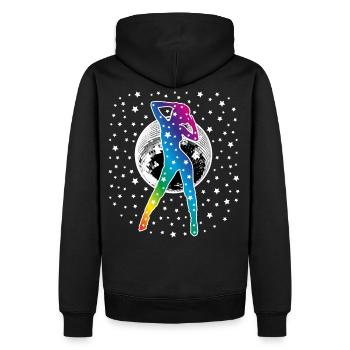 02 Dance Dance Stars Discokugel Discoball - Sweat à capuche Premium bio Homme - noir - Dos - Nico (187cm)