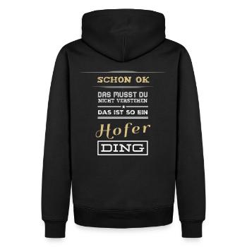 Yard | Hofer Ding | Hoodie | Shirt | black | New - Men’s Premium Organic Hoodie - black - Back - Nico (187cm)