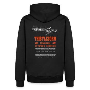 Wrack Rotes Meer Thistlegorm Tauchen Geschenk - Männer Premium Bio Hoodie - Schwarz - Hinten - Nico (187cm)