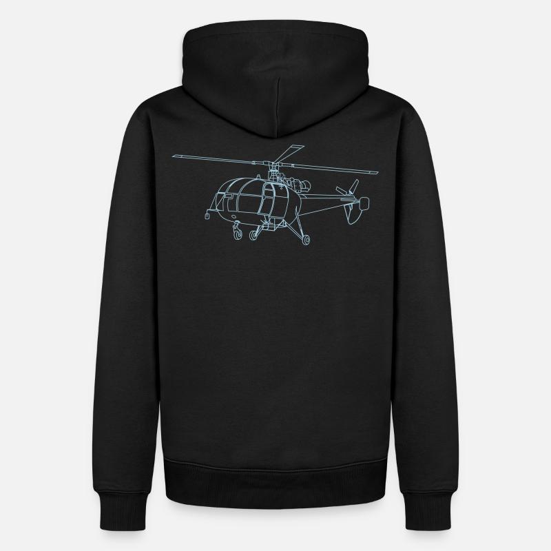 dessin - Sweat à capuche Premium bio Homme - noir