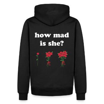Cadeau de fleuriste drôle - Sweat à capuche Premium bio Homme - noir - Dos - Nico (187cm)