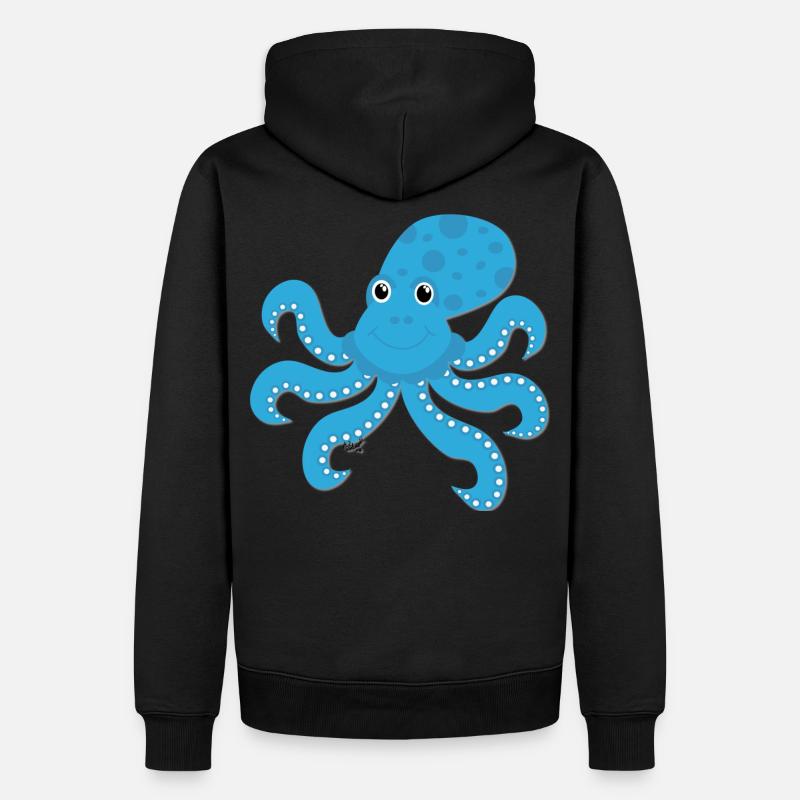 Kraken - Männer Premium Bio Hoodie - Schwarz