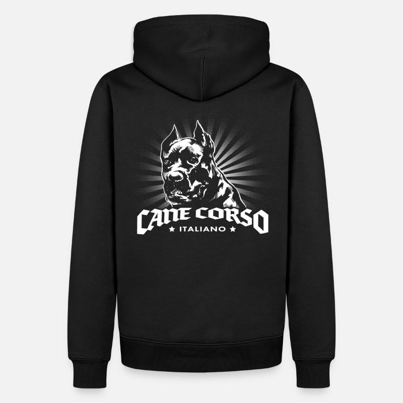 Cane Corso - Männer Premium Bio Hoodie - Schwarz