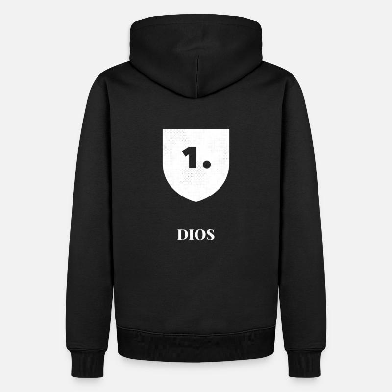 Dios Jersey & Ropa Cristiana - Sweat à capuche Premium bio Homme - noir